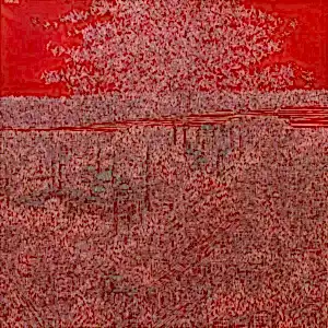 DEVRİM ERBİL tarafından 2023 yılında 130x130 cm ölçülerinde Tuval üzeri yağlı boya tekniği ile yapılmıştır.