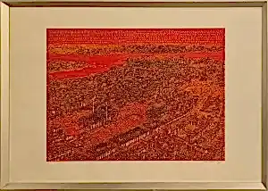 DEVRİM ERBİL tarafından 2021 yılında 70x100 cm ölçülerinde Serigrafi 1/29 tekniği ile yapılmıştır.