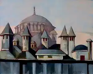 EROL EVGİN tarafından 2020 yılında 80x100 cm ölçülerinde Tuval üzeri yağlı boya tekniği ile yapılmıştır.