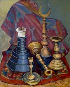 EROL EVGİN tarafından 2003 yılında 100x80 cm ölçülerinde Tuval üzeri yağlı boya tekniği ile yapılmıştır.