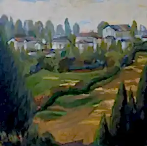 EROL EVGİN tarafından 2020 yılında 90x90 cm ölçülerinde Tuval üzeri yağlı boya tekniği ile yapılmıştır.