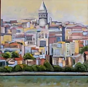 EROL EVGİN tarafından 2020 yılında 80x80 cm ölçülerinde Tuval üzeri yağlı boya tekniği ile yapılmıştır.