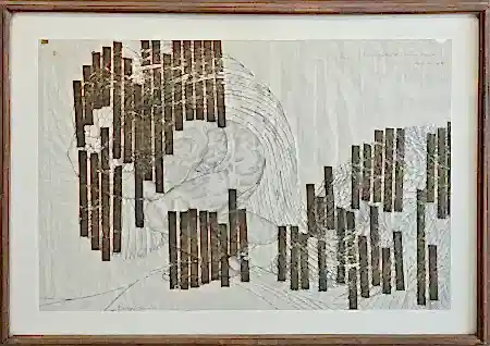 İBRAHİM BALABAN tarafından 48x68 cm ölçülerinde Kağıt üzeri desen tekniği ile yapılmıştır.