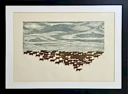 MUAMMER BAKIR tarafından 45x61 cm ölçülerinde Ağaç Baskı (Ed. 1/2) tekniği ile yapılmıştır.