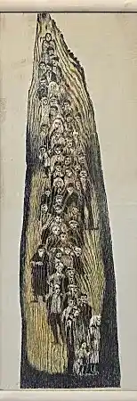 MUAMMER BAKIR tarafından 98x33.5 cm ölçülerinde Ağaç Baskı (Ed. 2/5) tekniği ile yapılmıştır.