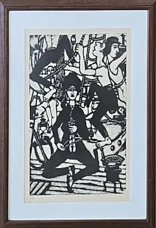 TURGUT ZAİM tarafından 1982 yılında 48x33 cm ölçülerinde Gravür (Ed. 13/20) tekniği ile yapılmıştır.