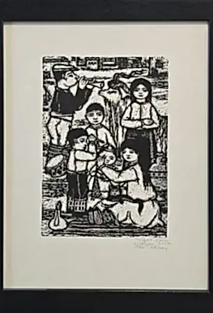 TURGUT ZAİM tarafından 1982 yılında 50x34 cm ölçülerinde Gravür (Ed. 28/141) tekniği ile yapılmıştır.