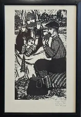 TURGUT ZAİM tarafından 1982 yılında 49x34 cm ölçülerinde Gravür (Ed. 62/128) tekniği ile yapılmıştır.