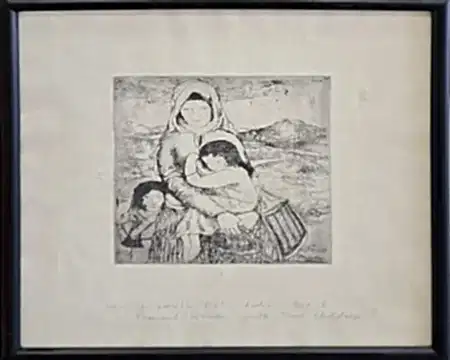 TURGUT ZAİM tarafından 16x20 cm ölçülerinde Gravür tekniği ile yapılmıştır.