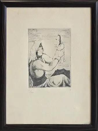 TURGUT ZAİM tarafından 32x24 cm ölçülerinde Gravür (Ed. 31/120) tekniği ile yapılmıştır.