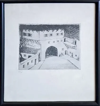 TURGUT ZAİM tarafından 16x15 cm ölçülerinde Gravür (Ed. 13/14) tekniği ile yapılmıştır.