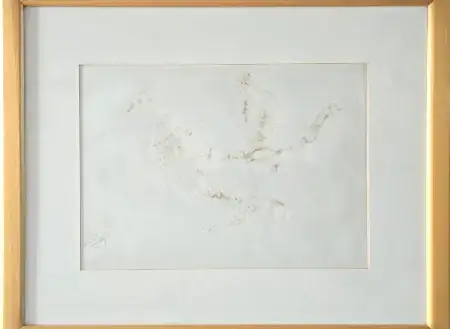 ZEKİ FAİK İZER tarafından 1979 yılında 20.5x28 cm ölçülerinde Kağıt üzeri Tükenmez Kalem tekniği ile yapılmıştır.