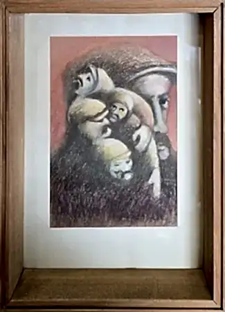 CİHAT ÖZEGEMEN tarafından 1978 yılında 36x26 cm ölçülerinde Kağıt üzeri pastel boya tekniği ile yapılmıştır.