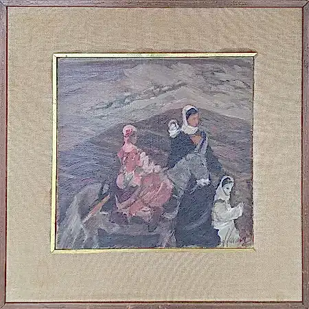 DURAN KARACA tarafından 23x23 cm ölçülerinde Kontraplak üzeri yağlı boya tekniği ile yapılmıştır.