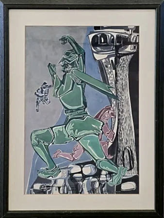 NAİME SALTAN tarafından 40x30 cm ölçülerinde Kağıt üzeri batik ve karışık teknik tekniği ile yapılmıştır.