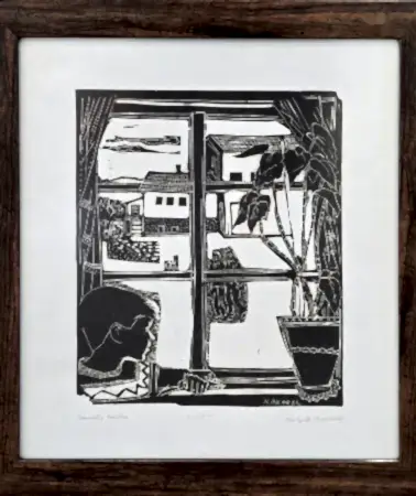 NEVZAT AKORAL tarafından 37.5x31.5 cm ölçülerinde Gravür (sanatçı baskısı) tekniği ile yapılmıştır.