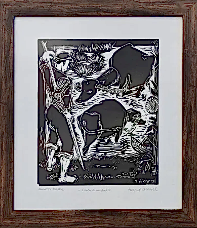 NEVZAT AKORAL tarafından 37x32 cm ölçülerinde Gravür (sanatçı baskısı) tekniği ile yapılmıştır.