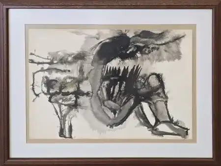 NAİME SALTAN tarafından 30x40 cm ölçülerinde Kağıt üzeri çini mürekkebi tekniği ile yapılmıştır.