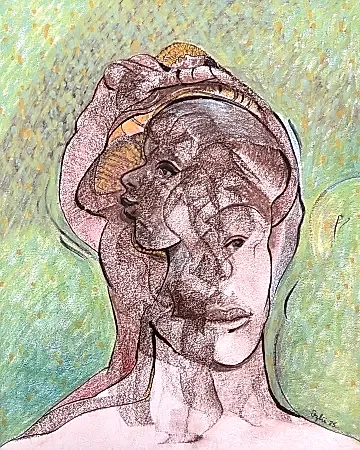 NECMETTİN ÖZLÜ tarafından 2025 yılında 30x24 cm ölçülerinde Karışık teknik tekniği ile yapılmıştır.