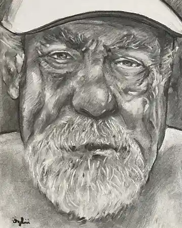 NECMETTİN ÖZLÜ tarafından 2025 yılında 30x24 cm ölçülerinde Kağıt üzeri füzen tekniği ile yapılmıştır.