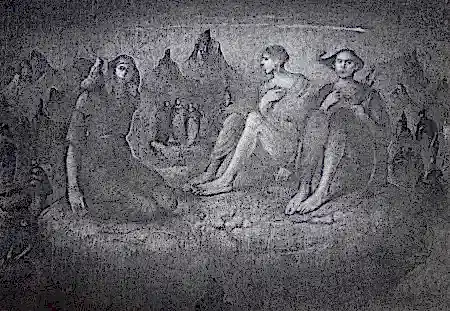 SERTAP YEĞİN tarafından 2025 yılında 29x42 cm ölçülerinde Kağıt üzeri füzen tekniği ile yapılmıştır.