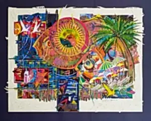 ENGİN KORKMAZ tarafından 2018 yılında 65x85 cm ölçülerinde Karışık teknik tekniği ile yapılmıştır.