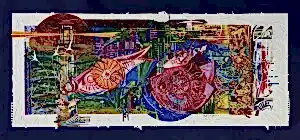 ENGİN KORKMAZ tarafından 2018 yılında 65x165 cm ölçülerinde Karışık teknik tekniği ile yapılmıştır.