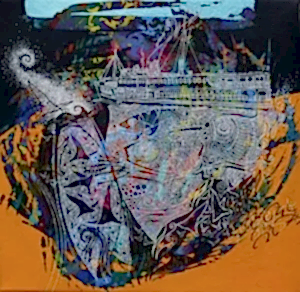 ENGİN KORKMAZ tarafından 2017 yılında 40x40 cm ölçülerinde Tuval üzeri akrilik boya tekniği ile yapılmıştır.