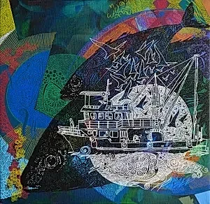 ENGİN KORKMAZ tarafından 2017 yılında 40x40 cm ölçülerinde Tuval üzeri akrilik boya tekniği ile yapılmıştır.