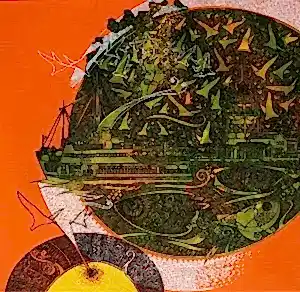 ENGİN KORKMAZ tarafından 2017 yılında 40x40 cm ölçülerinde Tuval üzeri akrilik boya tekniği ile yapılmıştır.