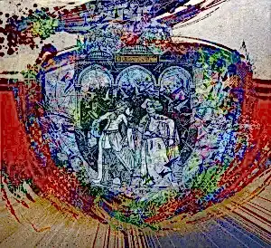 ENGİN KORKMAZ tarafından 2016 yılında 90x90 cm ölçülerinde Tuval üzeri akrilik boya tekniği ile yapılmıştır.