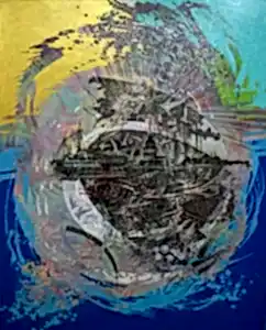 ENGİN KORKMAZ tarafından 2016 yılında 120x90 cm ölçülerinde Tuval üzeri akrilik boya tekniği ile yapılmıştır.