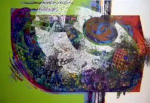 ENGİN KORKMAZ tarafından 2014 yılında 100x150 cm ölçülerinde Tuval üzeri akrilik boya tekniği ile yapılmıştır.