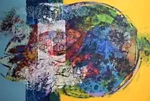 ENGİN KORKMAZ tarafından 2014 yılında 100x150 cm ölçülerinde Tuval üzeri akrilik boya tekniği ile yapılmıştır.