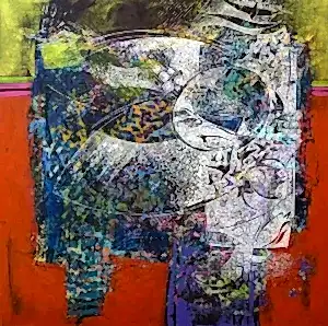 ENGİN KORKMAZ tarafından 2014 yılında 115x115 cm ölçülerinde Tuval üzeri akrilik boya tekniği ile yapılmıştır.