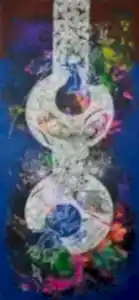 ENGİN KORKMAZ tarafından 2014 yılında 67x29 cm ölçülerinde Tuval üzeri akrilik boya tekniği ile yapılmıştır.