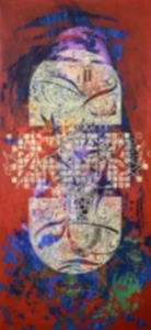 ENGİN KORKMAZ tarafından 2014 yılında 67x29 cm ölçülerinde Tuval üzeri akrilik boya tekniği ile yapılmıştır.