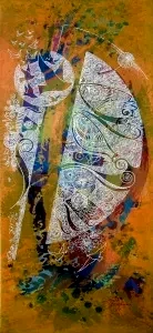 ENGİN KORKMAZ tarafından 2014 yılında 67x29 cm ölçülerinde Tuval üzeri akrilik boya tekniği ile yapılmıştır.