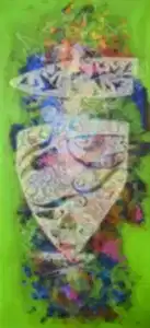 ENGİN KORKMAZ tarafından 2014 yılında 67x29 cm ölçülerinde Tuval üzeri akrilik boya tekniği ile yapılmıştır.