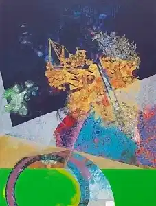 ENGİN KORKMAZ tarafından 2014 yılında 120x90 cm ölçülerinde Tuval üzeri akrilik boya tekniği ile yapılmıştır.