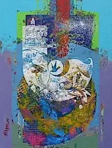 ENGİN KORKMAZ tarafından 2014 yılında 120x90 cm ölçülerinde Tuval üzeri akrilik boya tekniği ile yapılmıştır.