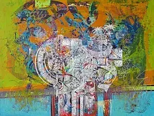 ENGİN KORKMAZ tarafından 2014 yılında 90x120 cm ölçülerinde Tuval üzeri akrilik boya tekniği ile yapılmıştır.