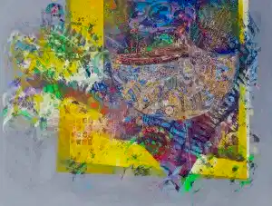 ENGİN KORKMAZ tarafından 2014 yılında 90x120 cm ölçülerinde Tuval üzeri akrilik boya tekniği ile yapılmıştır.