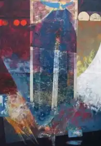 ENGİN KORKMAZ tarafından 2013 yılında 156x78 cm ölçülerinde Tuval üzeri akrilik boya tekniği ile yapılmıştır.