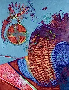 ENGİN KORKMAZ tarafından 2012 yılında 180x140 cm ölçülerinde Tuval üzeri akrilik boya tekniği ile yapılmıştır.