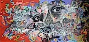 ENGİN KORKMAZ tarafından 2020 yılında 80x180 cm ölçülerinde Tuval üzeri akrilik boya tekniği ile yapılmıştır.