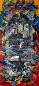 ENGİN KORKMAZ tarafından 2020 yılında 180x80 cm ölçülerinde Tuval üzeri akrilik boya tekniği ile yapılmıştır.