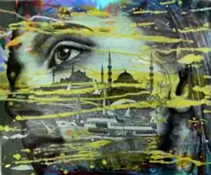 ENGİN KORKMAZ tarafından 2020 yılında 50x60 cm ölçülerinde Tuval üzeri akrilik boya tekniği ile yapılmıştır.