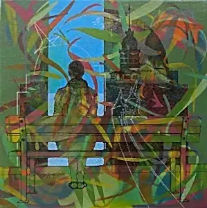 ENGİN KORKMAZ tarafından 2020 yılında 40x40 cm ölçülerinde Tuval üzeri akrilik boya tekniği ile yapılmıştır.