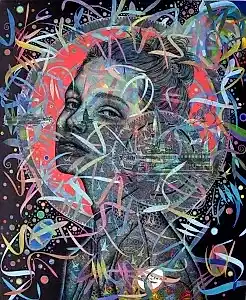 ENGİN KORKMAZ tarafından 2023 yılında 120x100 cm ölçülerinde Tuval üzeri akrilik boya tekniği ile yapılmıştır.